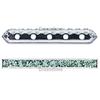 Dreamtime Crystal DC 77730 Rondelle Spacer Bars 5 Hole Pacific Opal/Silver